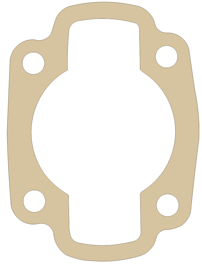 Honda FL250 Cylinder gasket outline