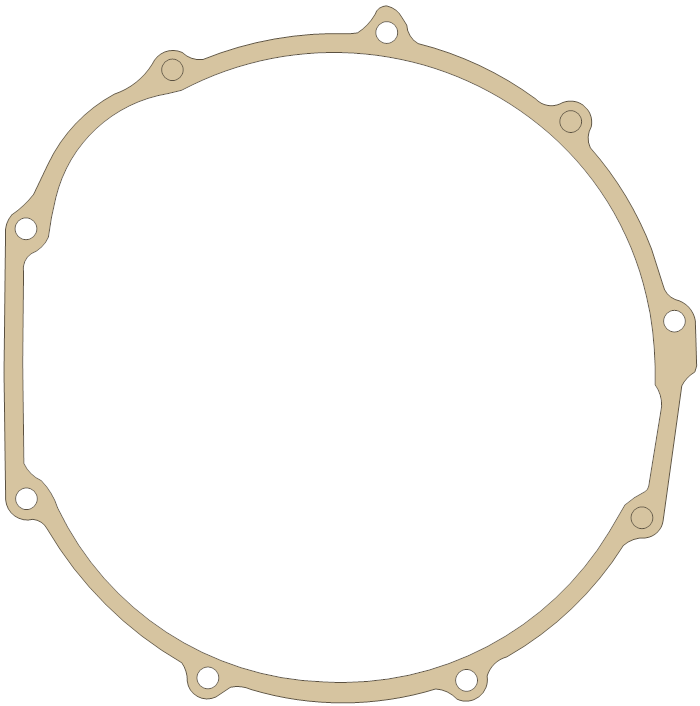 Honda Clutch Cover gasket outline, OEM 11395-MW3-600, A material