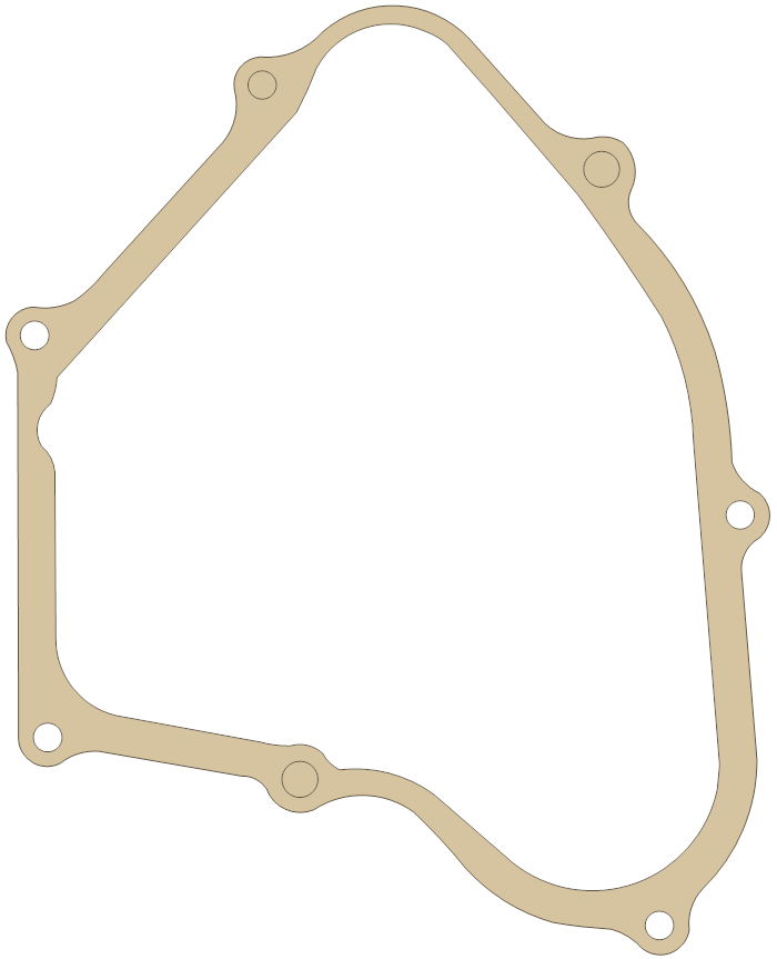 Honda CR60 R. Cover gasket outline