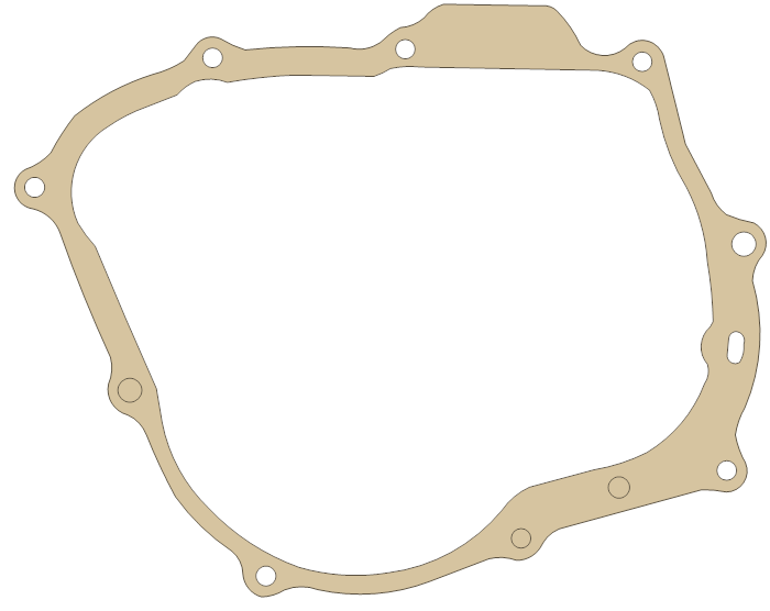 Honda XL100S R. Crankcase Cover gasket outline