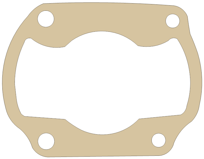 Honda CR125R Base gasket outline