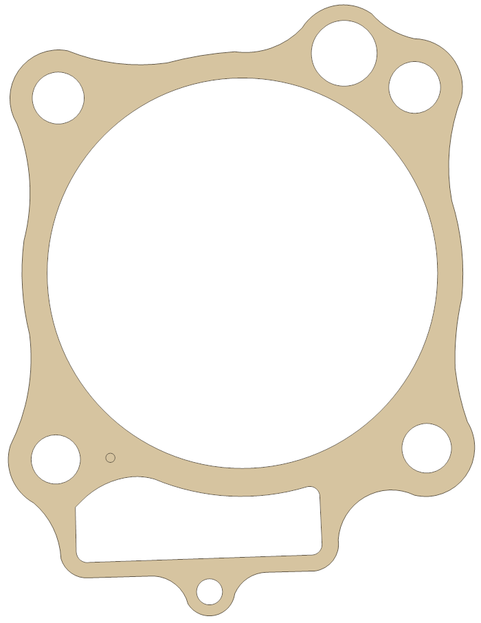 Honda Cylinder Base gasket outline, OEM 12191-MEB-671, A material