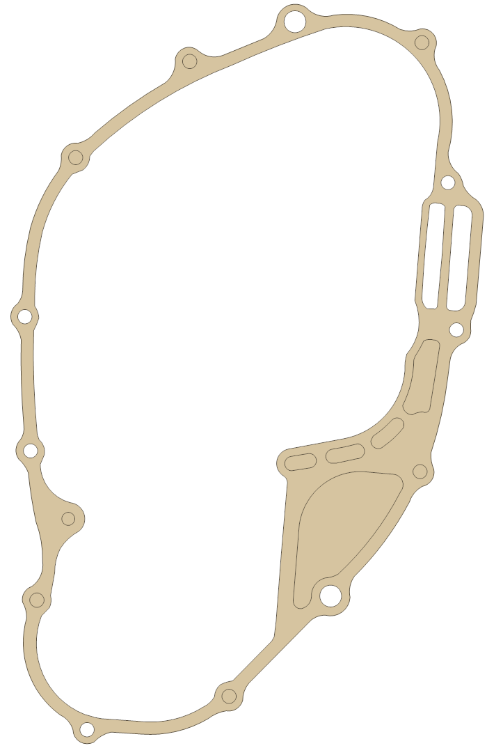 Honda 11394-MA0-306 gasket outline, OEM 11394-MA0-306, A material