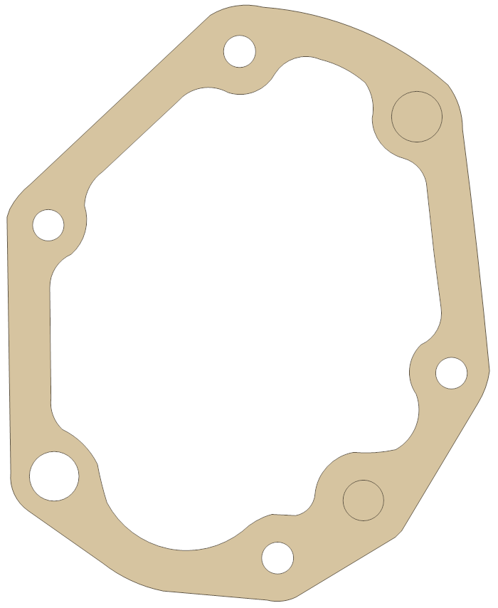 Honda Oil Pump gasket outline, OEM 15191-259-000, A material