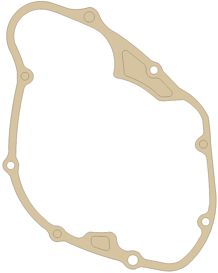 Honda L. Cover gasket outline, OEM 11394-KA3-306, A material