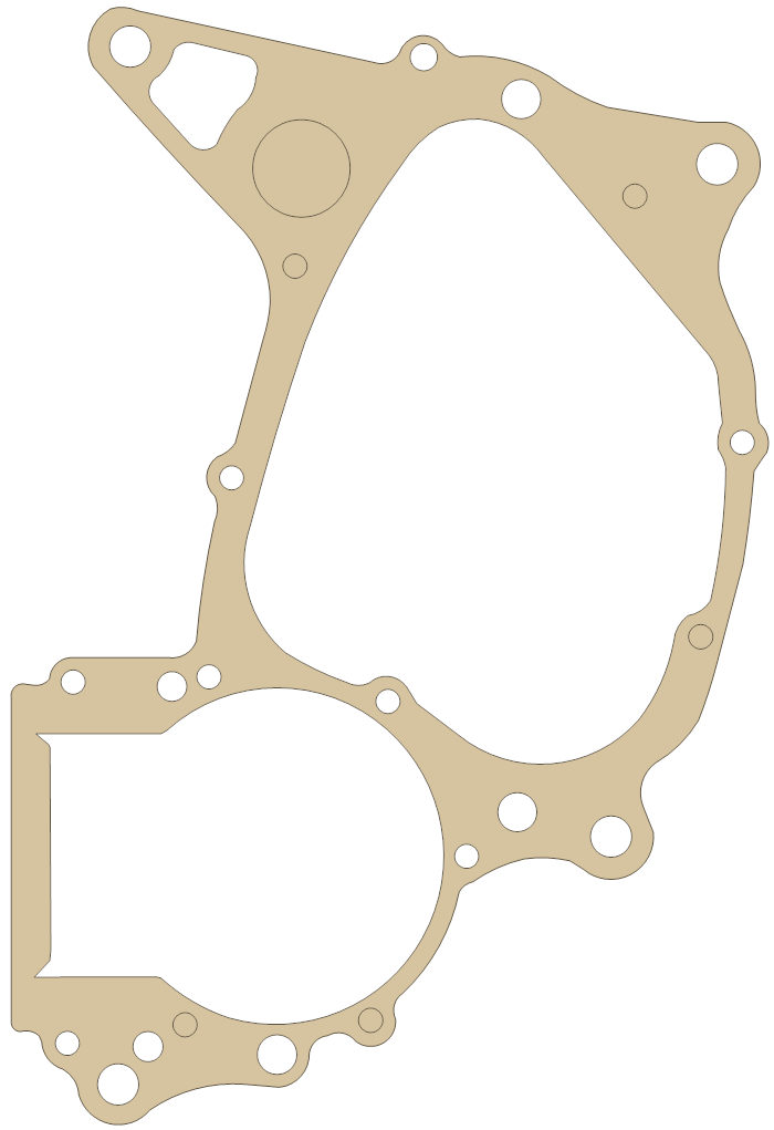 Honda Crankcase gasket outline, OEM 11191-360-010, A material