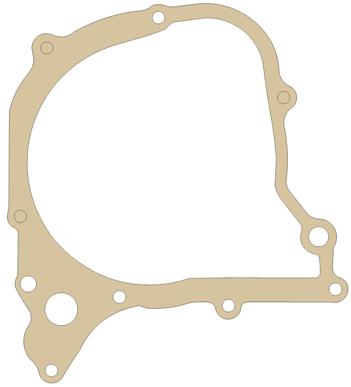 Honda L. Cover gasket outline, OEM 11395-459-000, A material