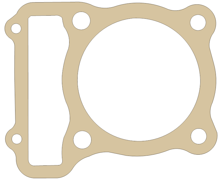 Honda Cylinder Base gasket outline, OEM 12191-KK0-000, A material