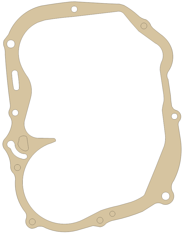 Honda 11394-030-000 gasket outline, OEM 11394-030-000, A material