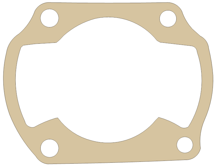 Honda 12191-413-010 gasket outline, OEM 12191-413-010, A material