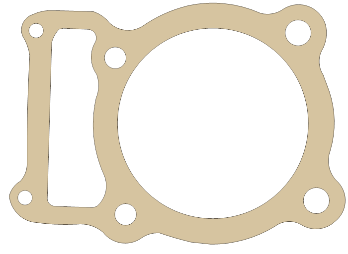 Honda XR350R Cylinder gasket outline