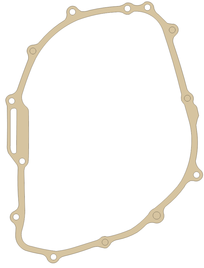 Honda XL350R R. Crankcase Cover gasket outline