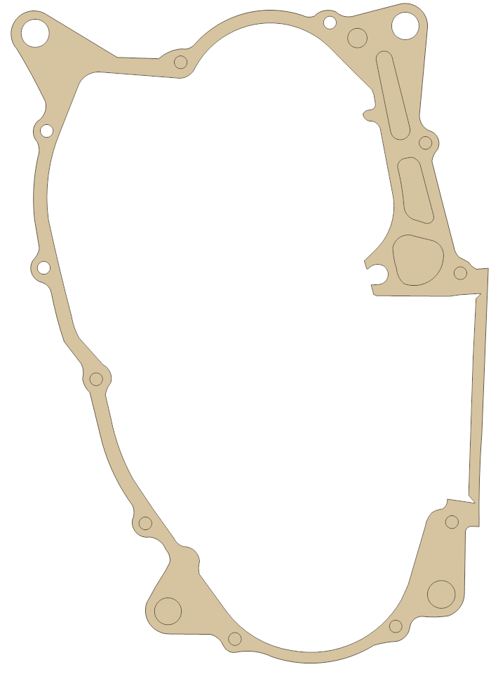 Honda XR500R Crankcase gasket outline