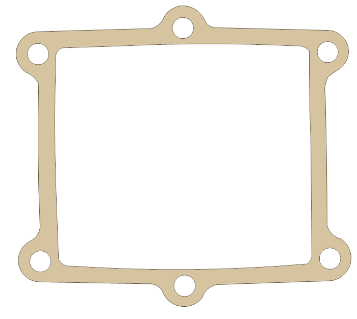 Honda CR500R Reed Valve B gasket outline