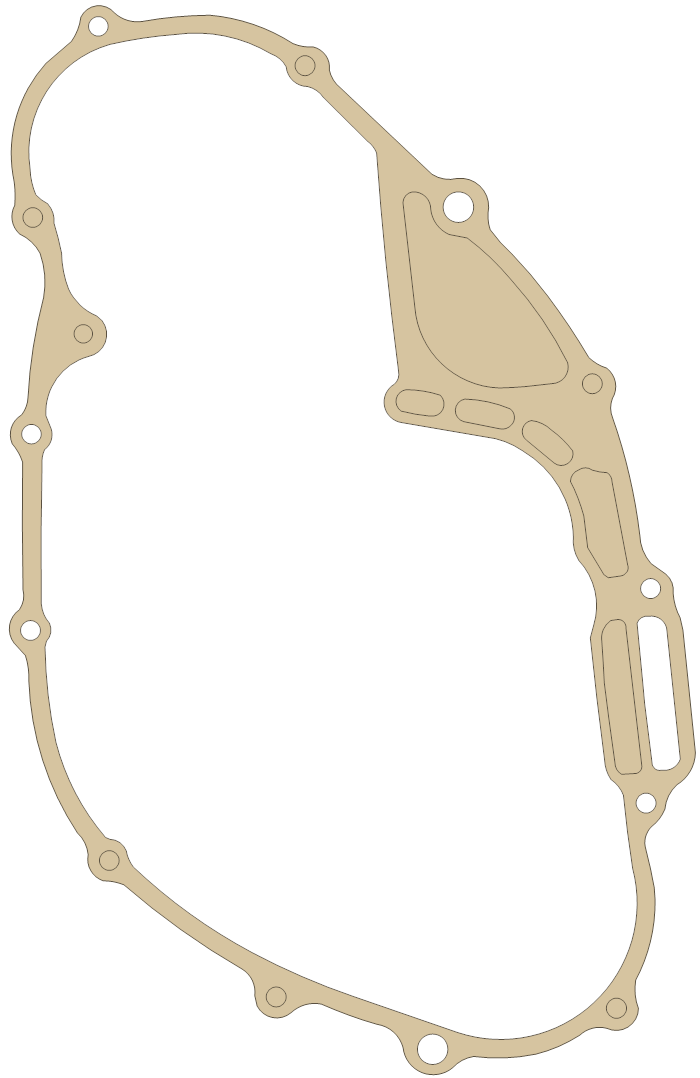 Honda 11394-MA0-000 gasket outline, OEM 11394-MA0-000, A material