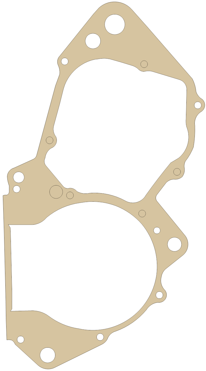 Honda CR250R Crankcase gasket outline