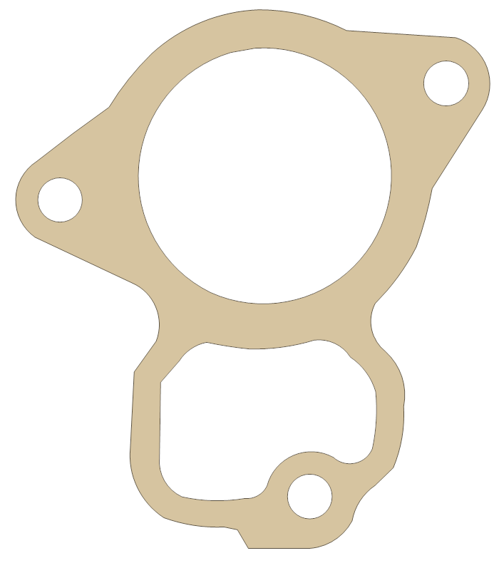 Honda Water Pump A gasket outline, OEM 19229-KS6-700, A material
