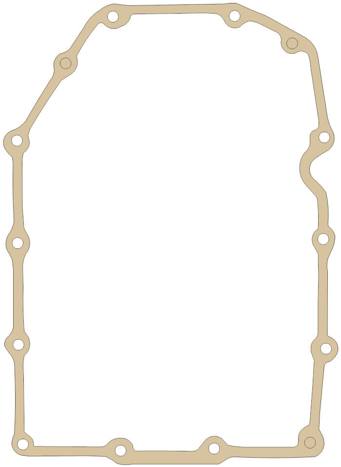 Honda Oil Pan gasket outline, OEM 11398-393-000, A material