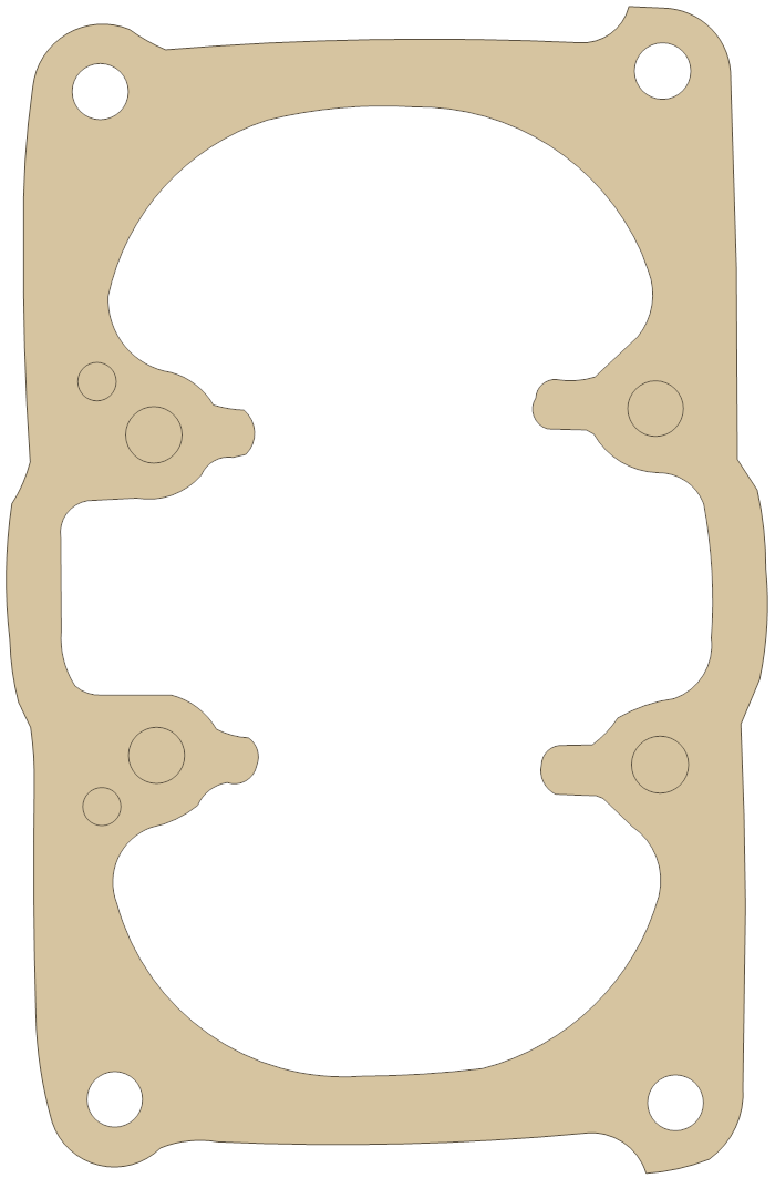 Honda Cylinder Head Cover gasket outline, OEM 12395-286-000, A material
