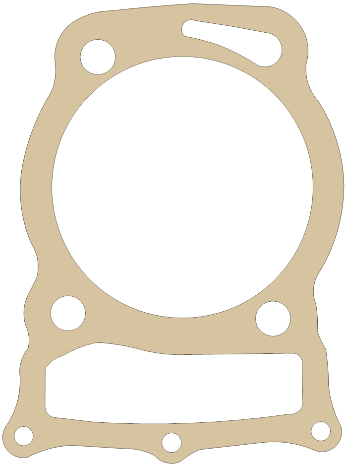 Honda Cylinder Base gasket outline, OEM 12191-356-000, A material