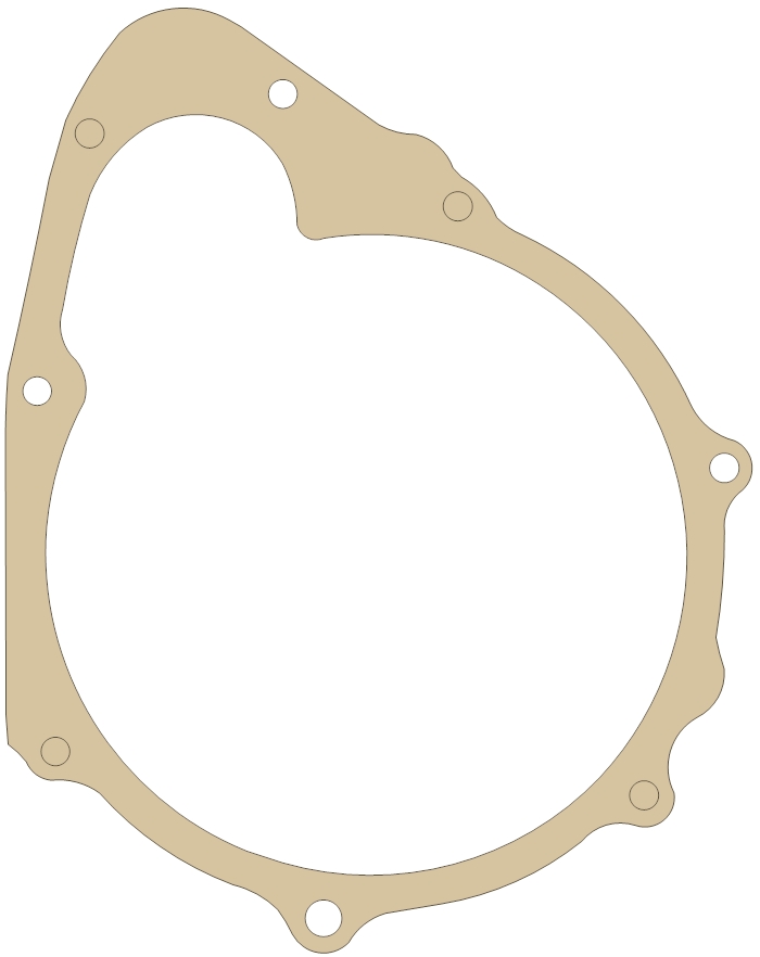 Honda Dyno Cover gasket outline, OEM 11397-300-306, A material