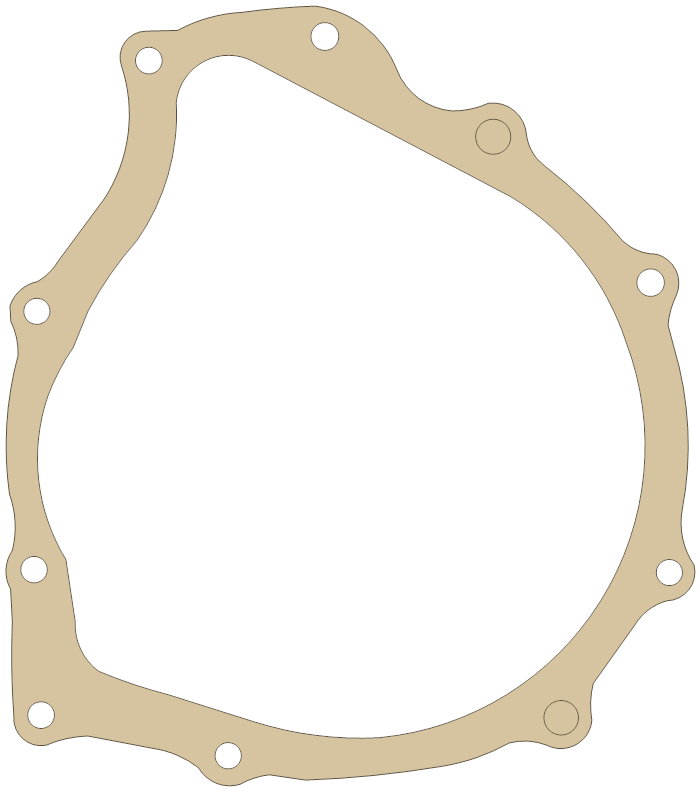 Honda Clutch Cover gasket outline, OEM 11396-300-306, A material