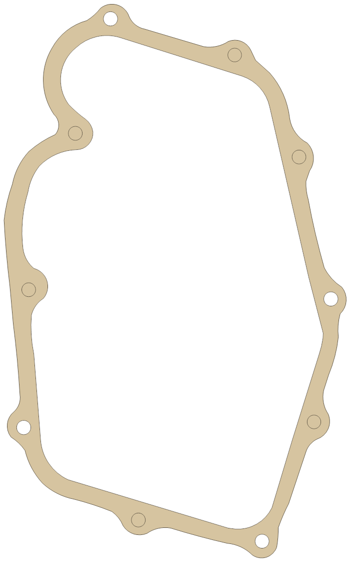 Honda Oil Pan gasket outline, OEM 11398-300-306, A material