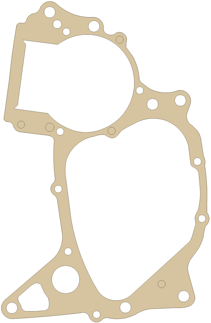 Honda Center Crankcase gasket outline, OEM 11191-360-020, A material