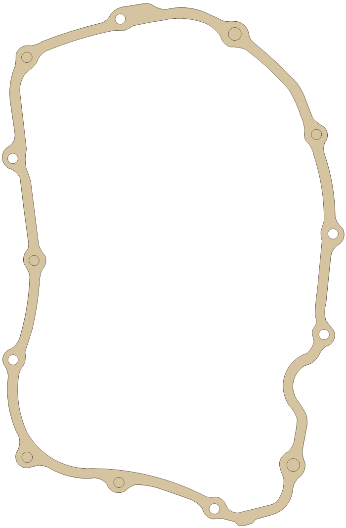 Honda Gasket gasket outline, OEM 11393-MC0-000, A material