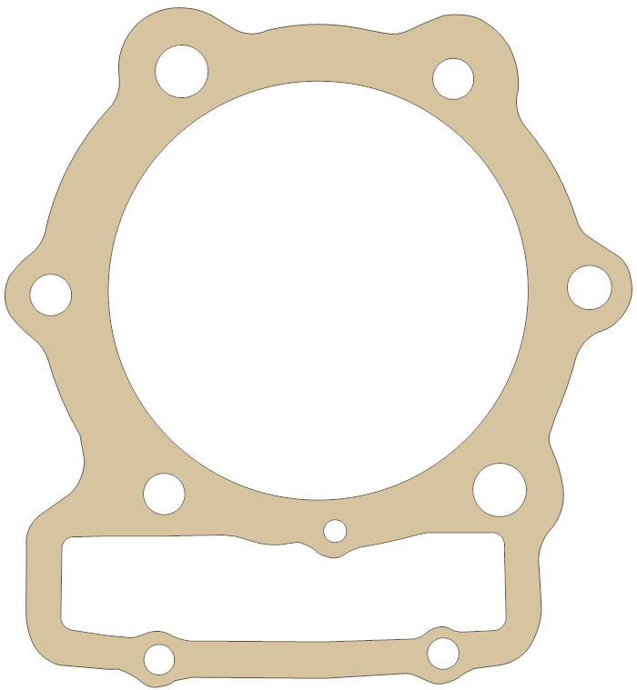 Honda FT500 Cylinder Base gasket outline