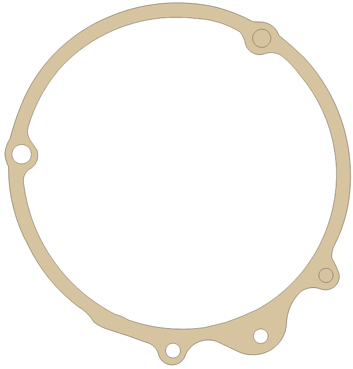Honda Dyno Cover gasket outline, OEM 11691-323-000, A material