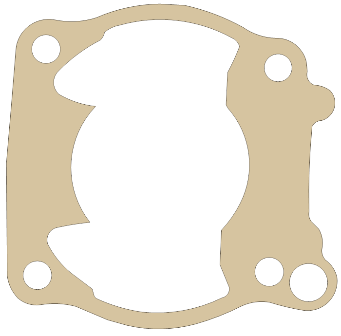 Honda CR250R Cylinder Base gasket outline