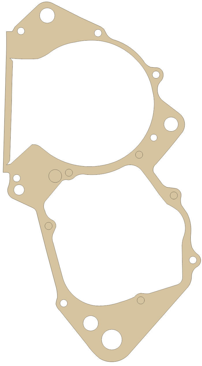 Honda CR250R Crankcase gasket outline