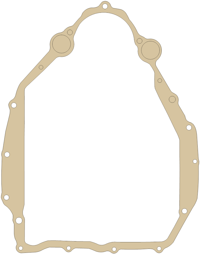 Honda CX500C Rear Cover gasket outline