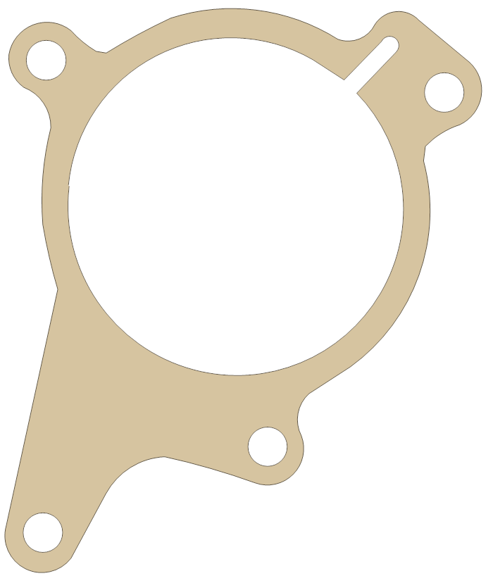 Honda CX500C Cam Shaft Holder gasket outline