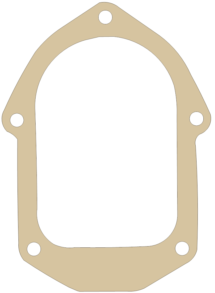 Honda CX500C Pulser Cover gasket outline