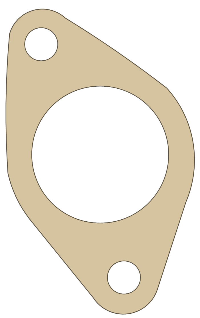 Honda XR80R Gasket gasket outline