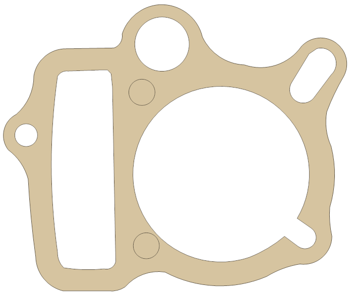 Honda XR50R Base gasket outline
