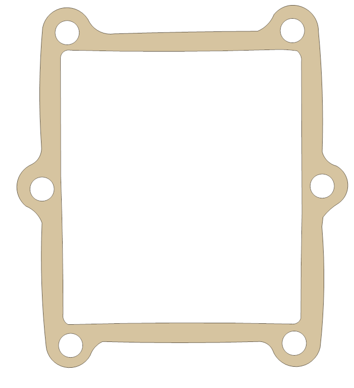 Honda CR500R Reed Valve gasket outline