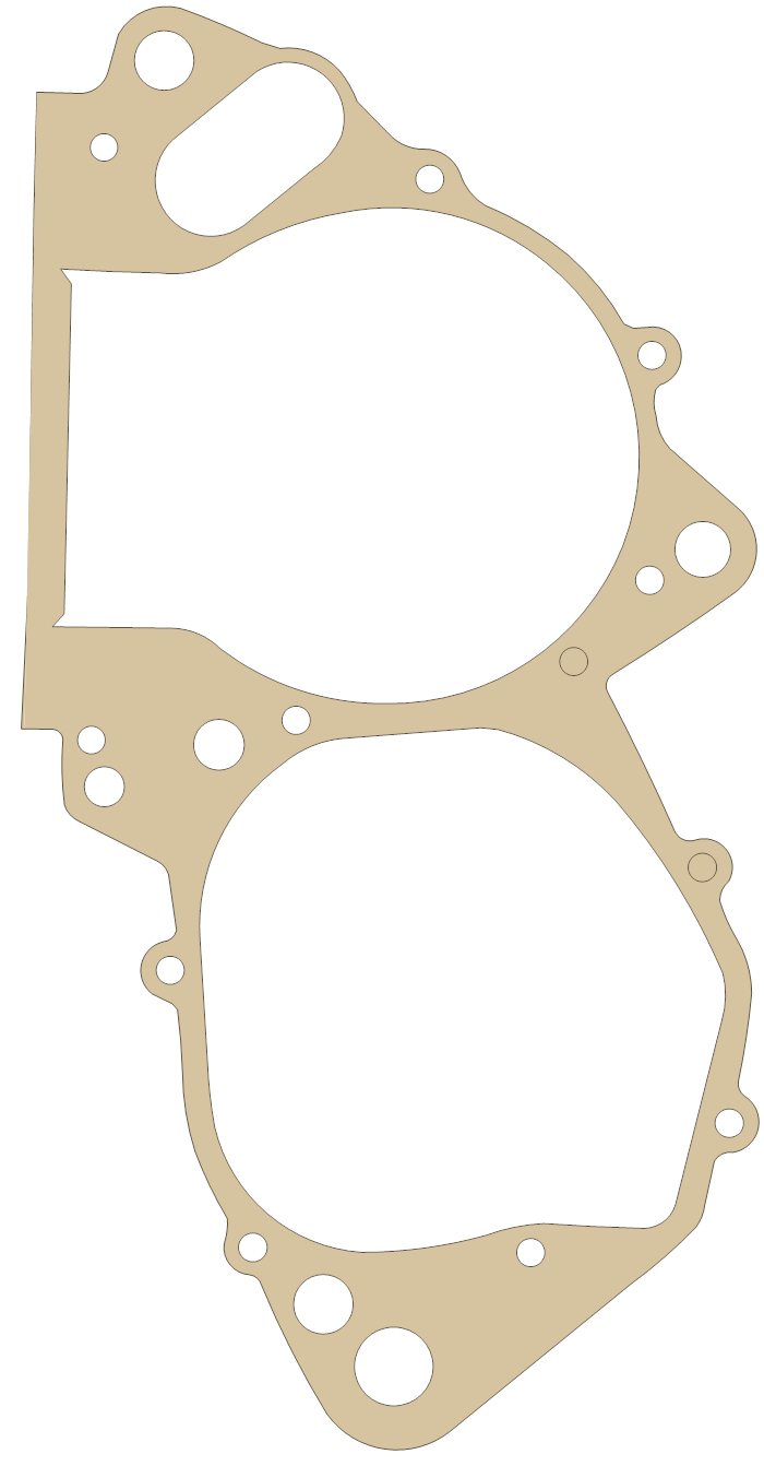 Honda CR250R Crankcase gasket outline