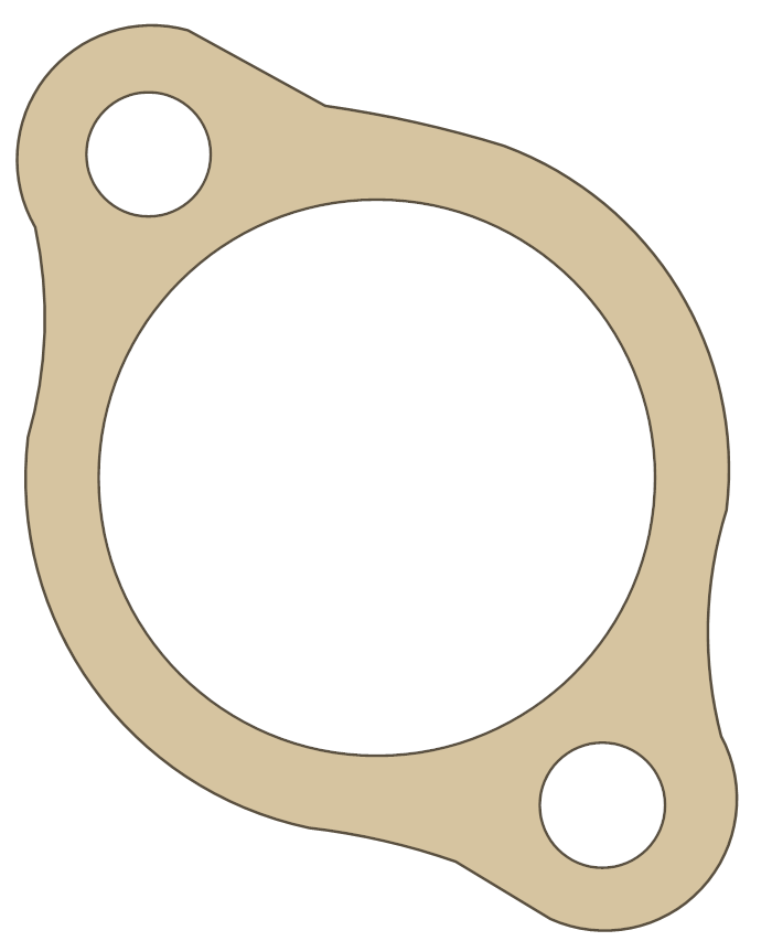 Honda CBR900R Tensioner gasket outline