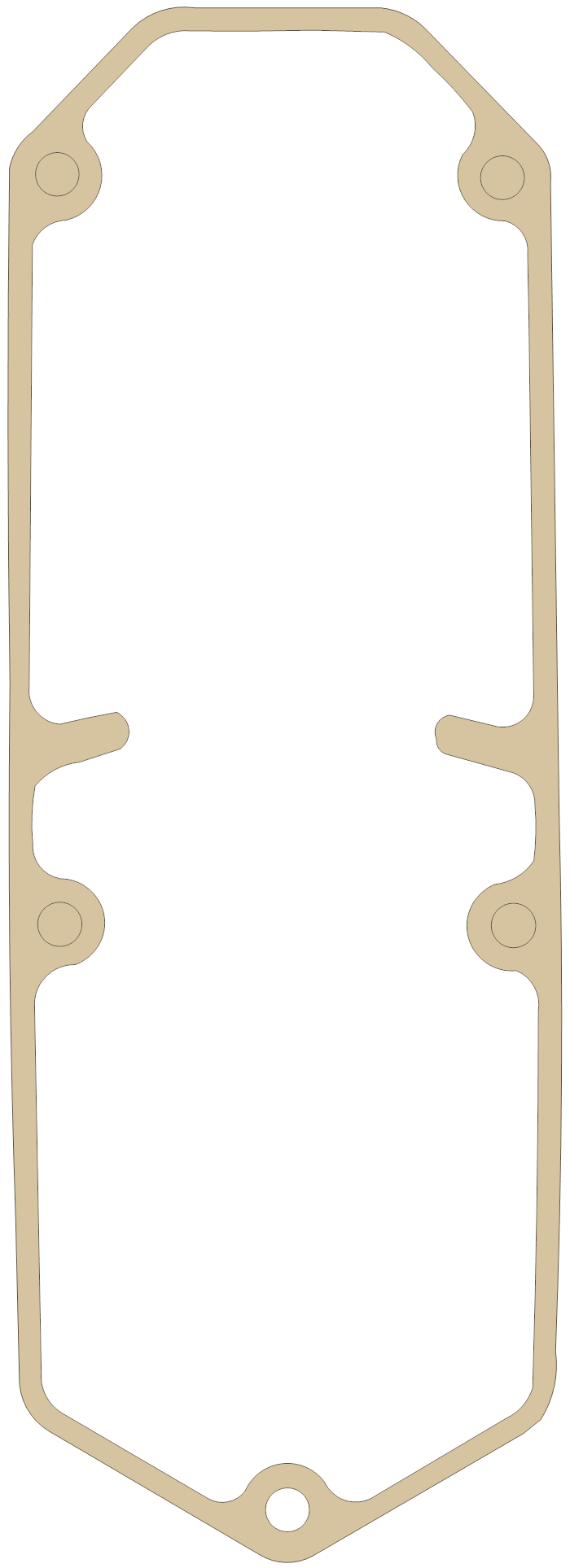 Honda CBR1000F Breather Plate gasket outline