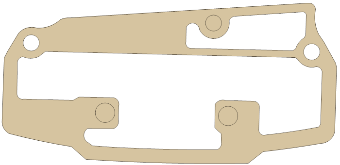 Honda VT1100C Cam Chain Cover gasket outline