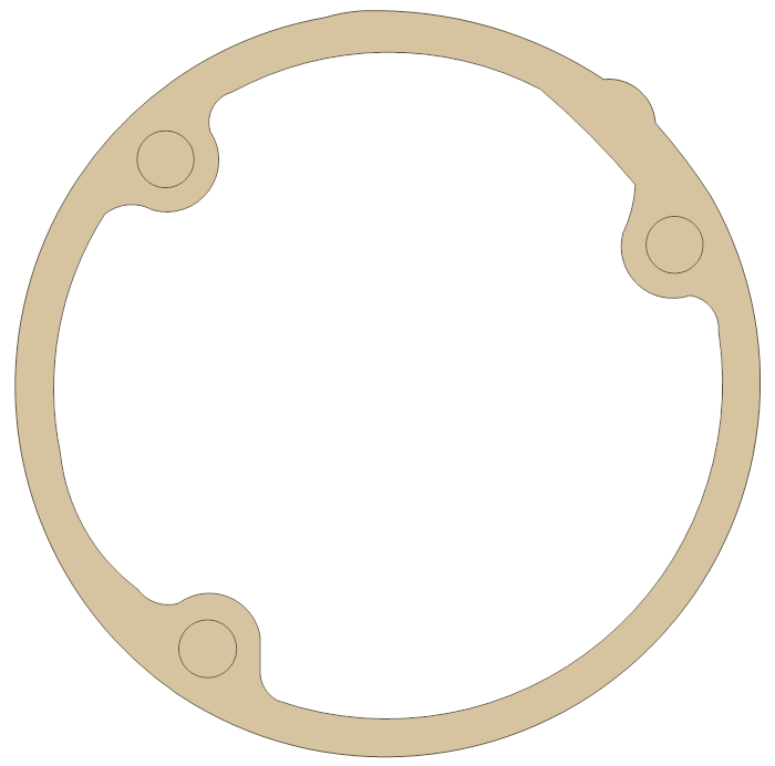 Honda CB750 R. Cover gasket outline