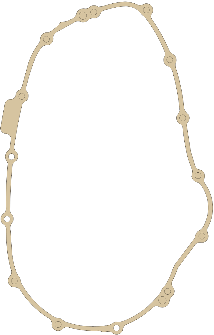 Honda R. Cover gasket outline, OEM 11394-MBG-000, A material