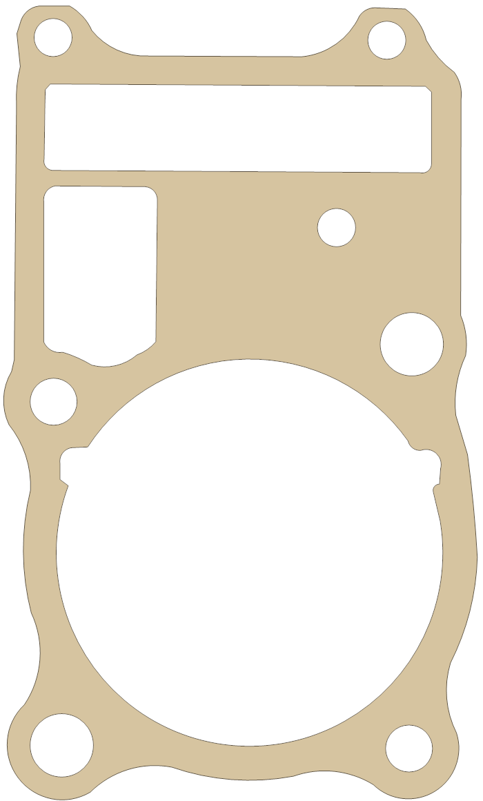 Honda VT600C Cylinder gasket outline
