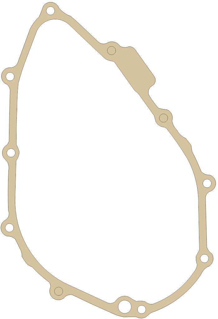 Honda Alternator Cover gasket outline, OEM 11392-MAT-000, A material