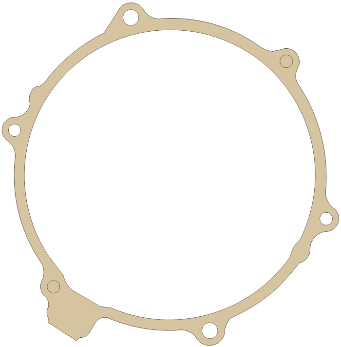 Honda VFR750F Alternator Cover gasket outline