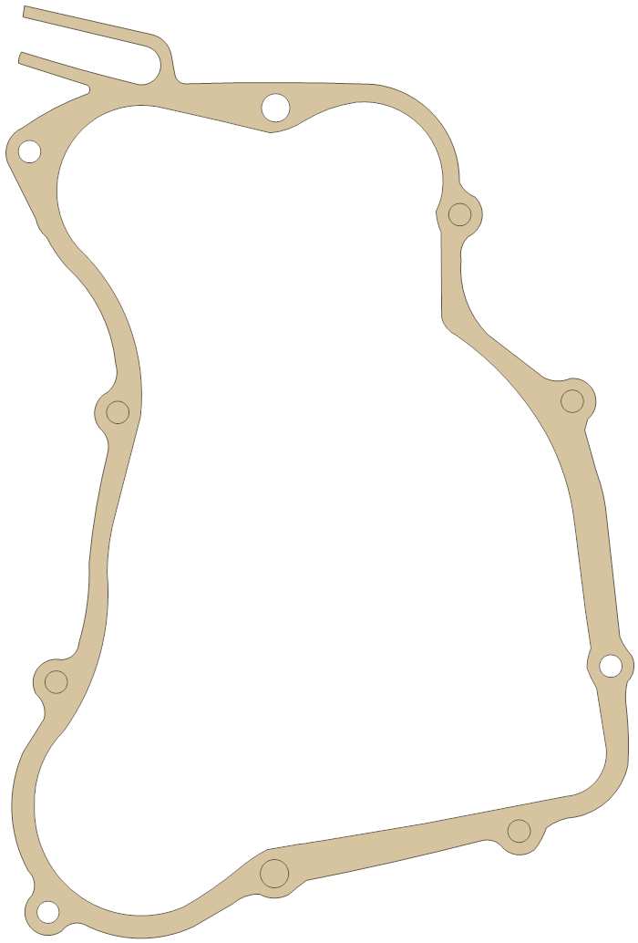 Honda 203-583-0116 gasket outline, OEM 203-583-0116, A material