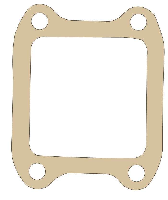 Honda CR80R Reed Valve gasket outline